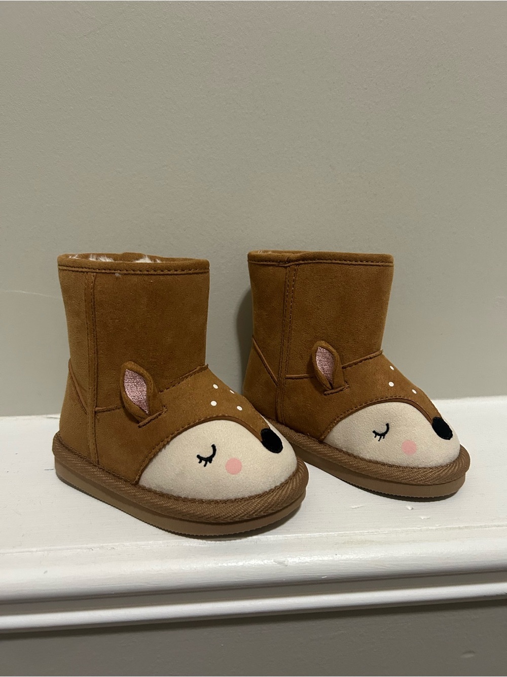 ⚡️2 for $38 Toddler Deer Booties Faux-Suede Winter Boots